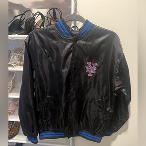 Genuine Merchandise Black and Blue Varsity Jacket